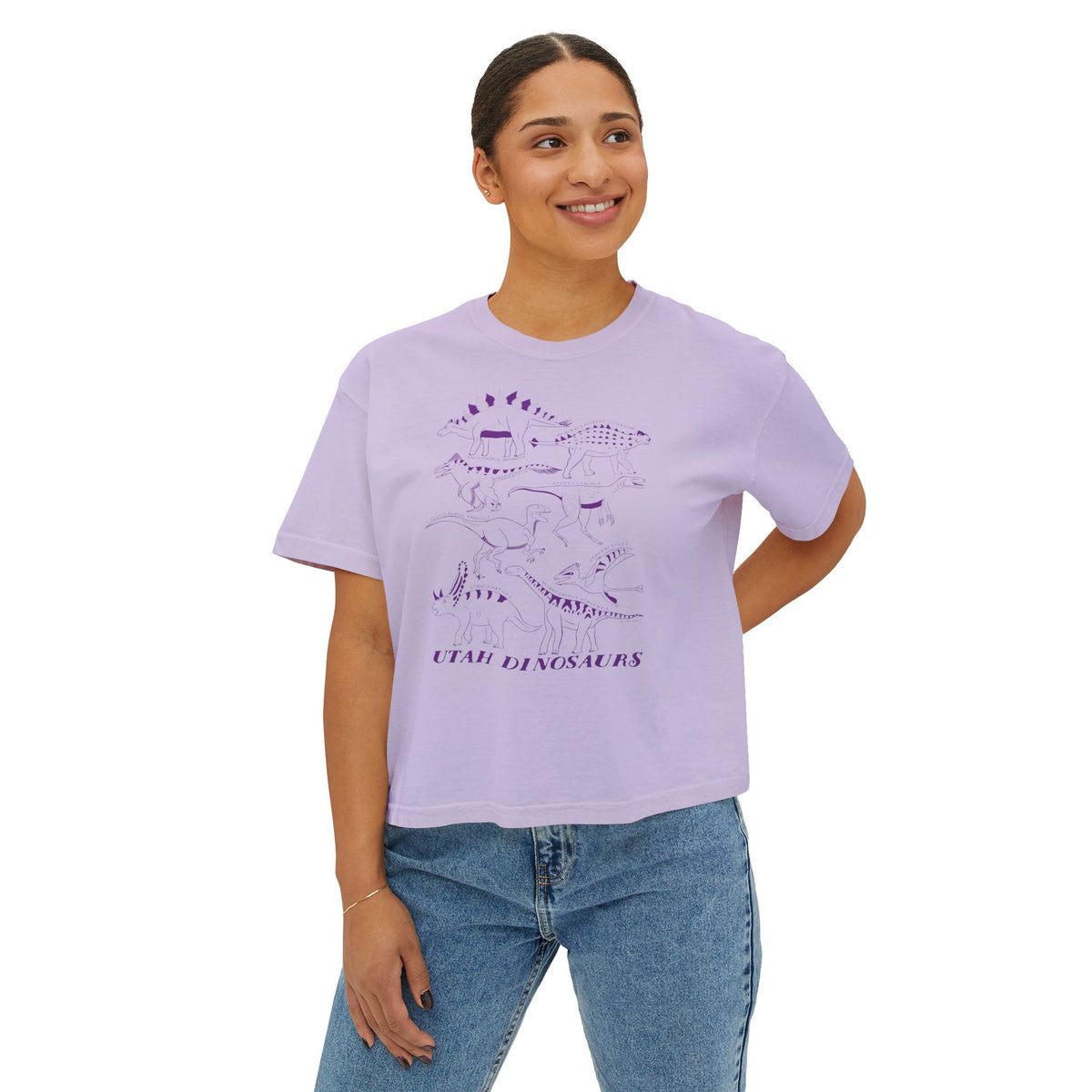 Utah Dinosaurs Adult Boxy Tee