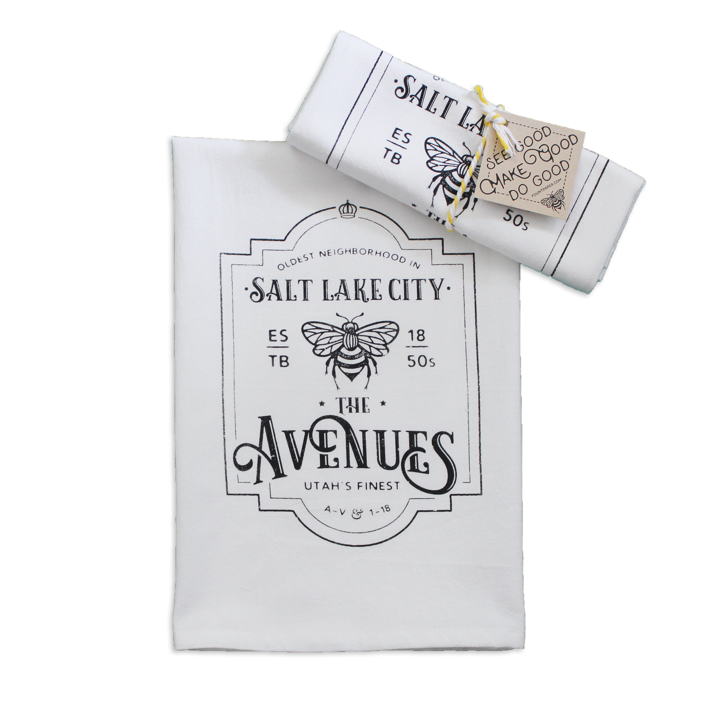 Avenues Tea Towel