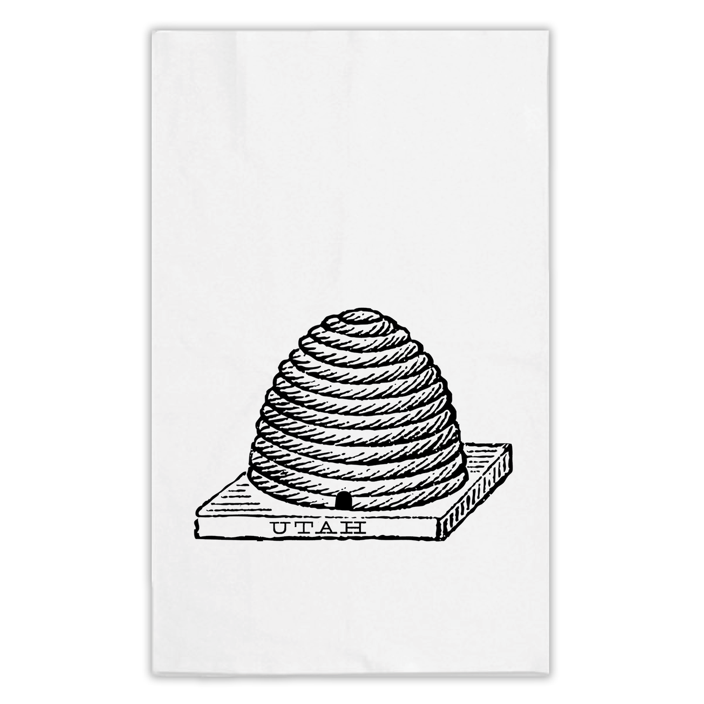 Utah beehive tea towel