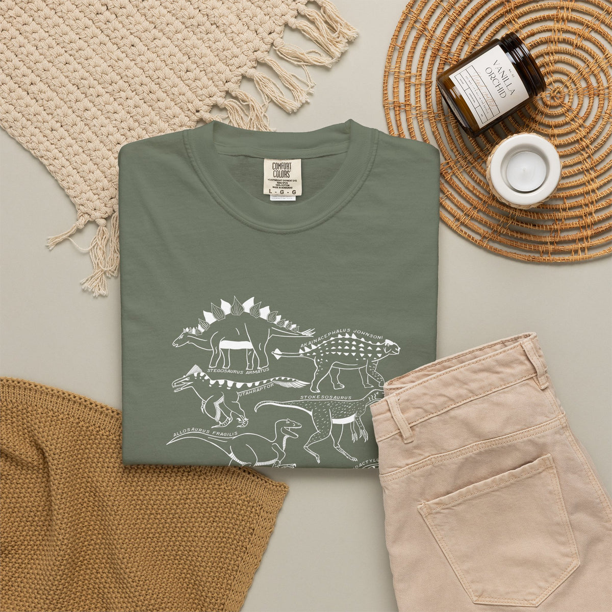 Utah Dinosaurs Adult Comfort Colors Tee