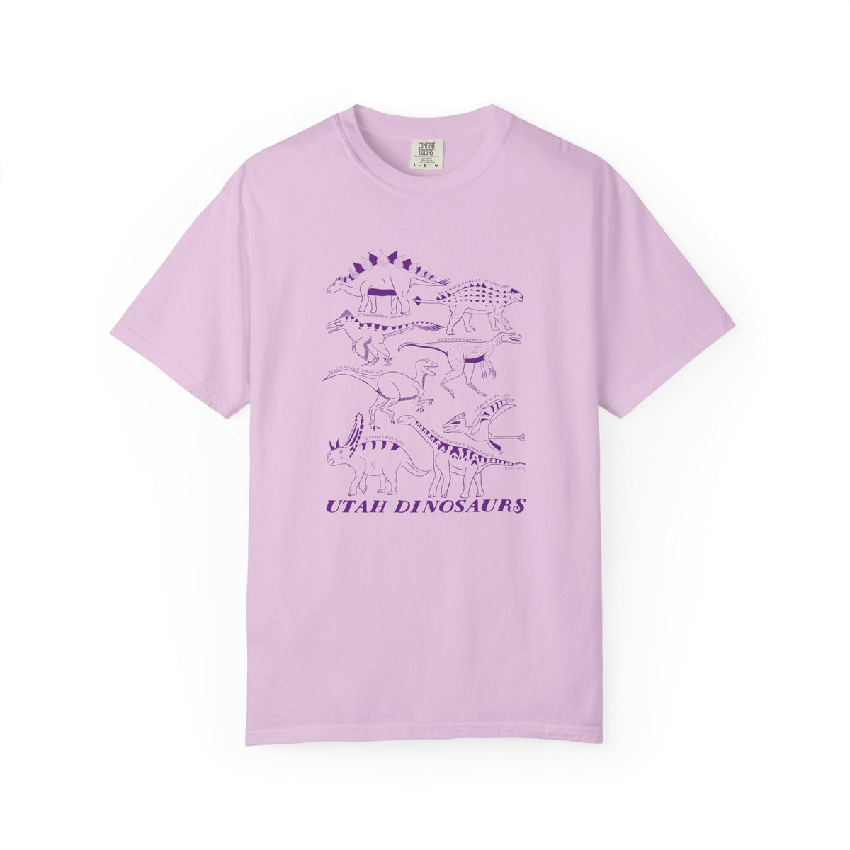 Utah Dinosaurs Adult Comfort Colors Tee