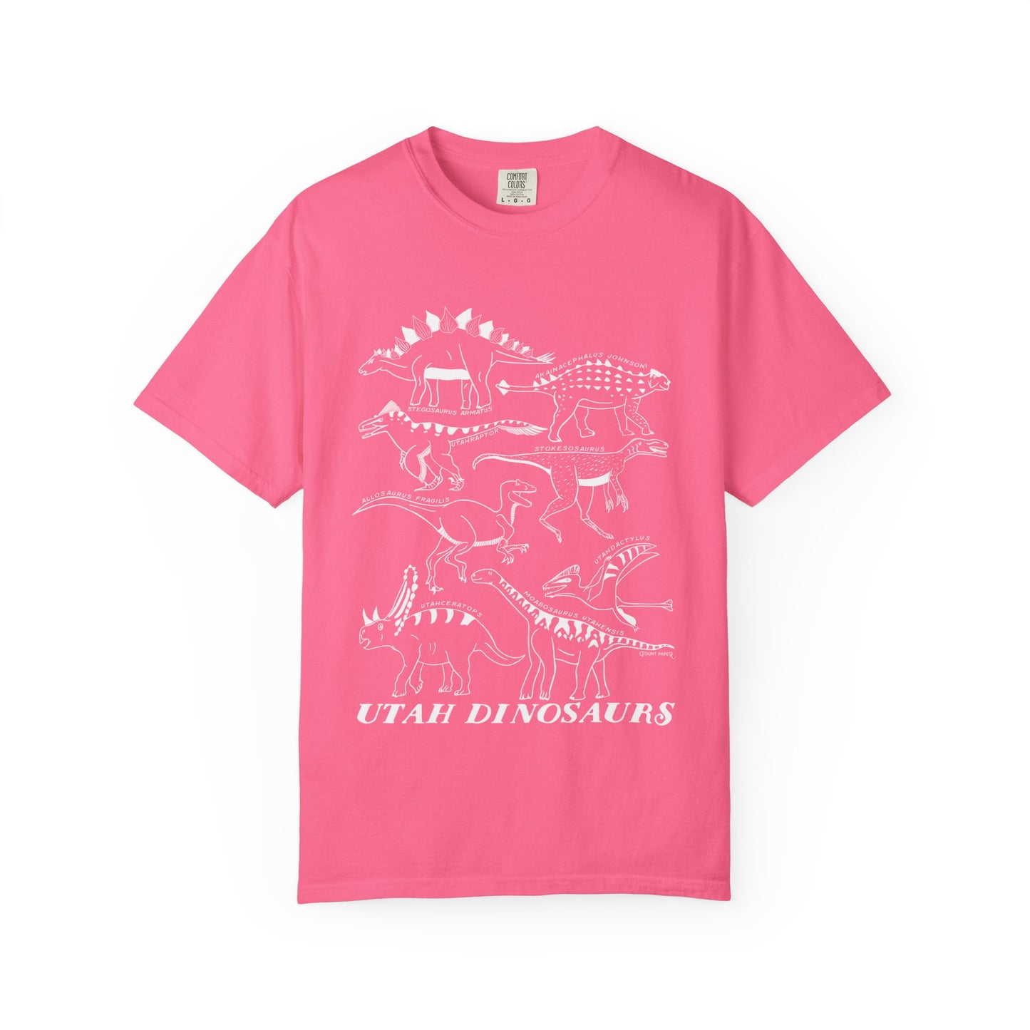 Utah Dinosaurs Adult Comfort Colors Tee