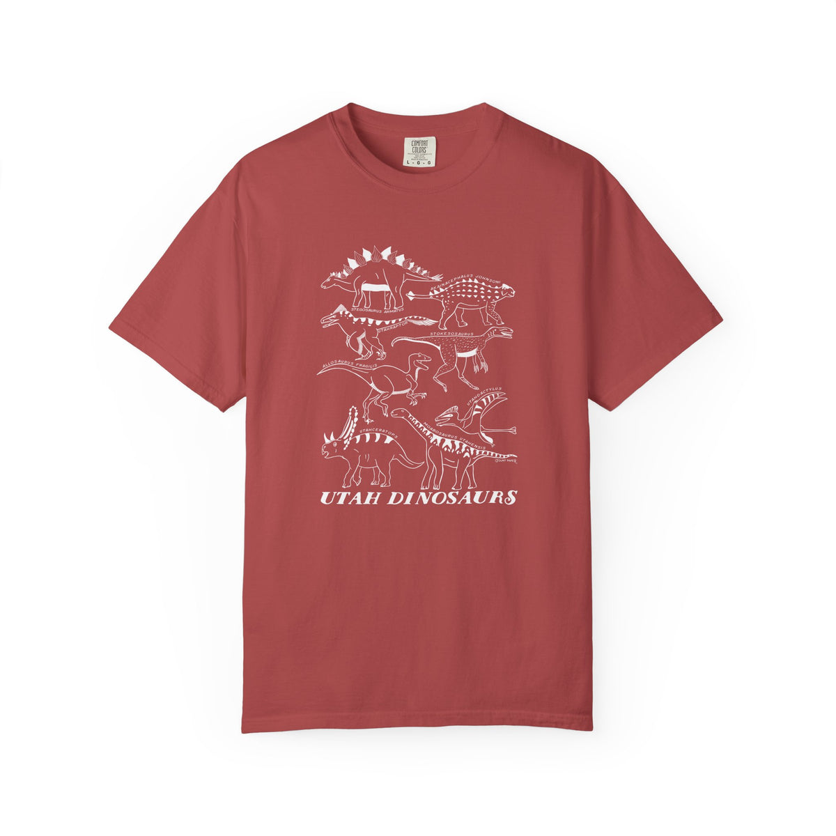 Utah Dinosaurs Adult Comfort Colors Tee