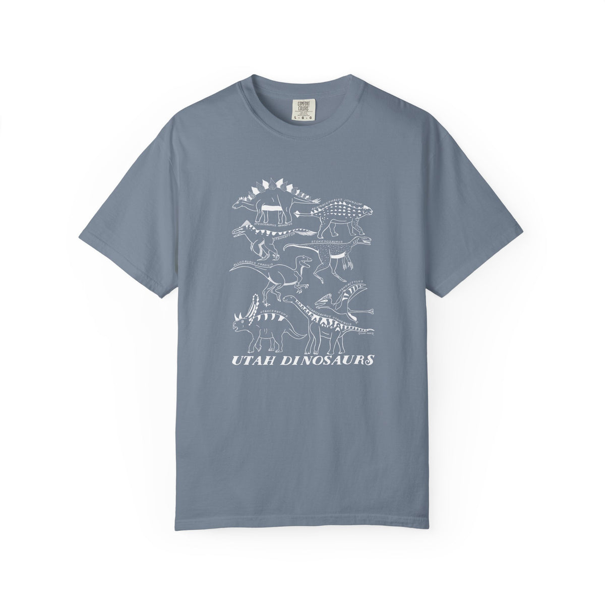 Utah Dinosaurs Adult Comfort Colors Tee