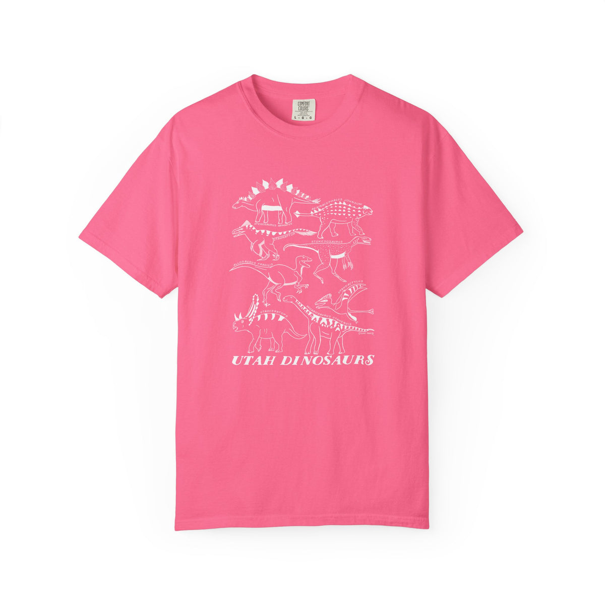 Utah Dinosaurs Adult Comfort Colors Tee