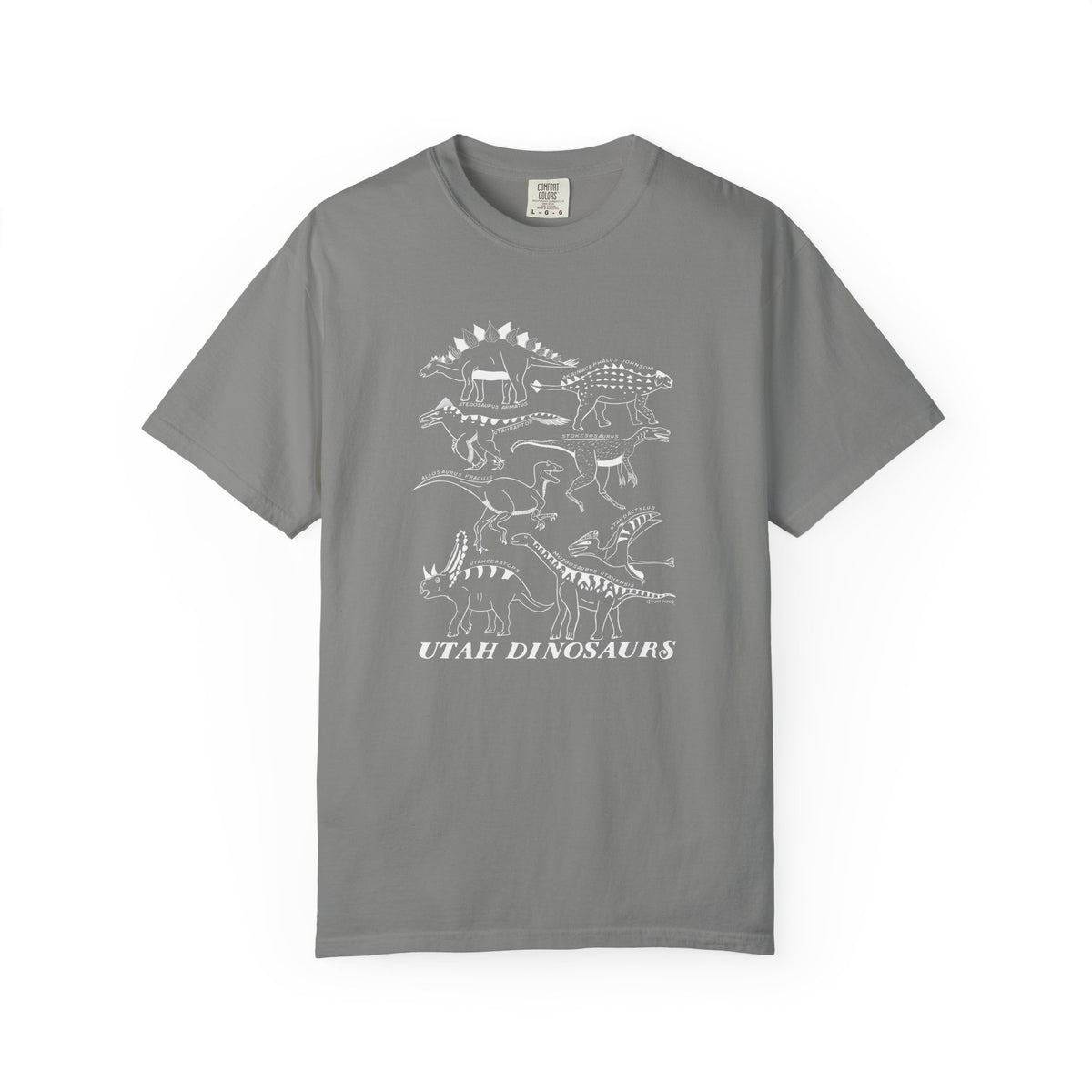 Utah Dinosaurs Adult Comfort Colors Tee