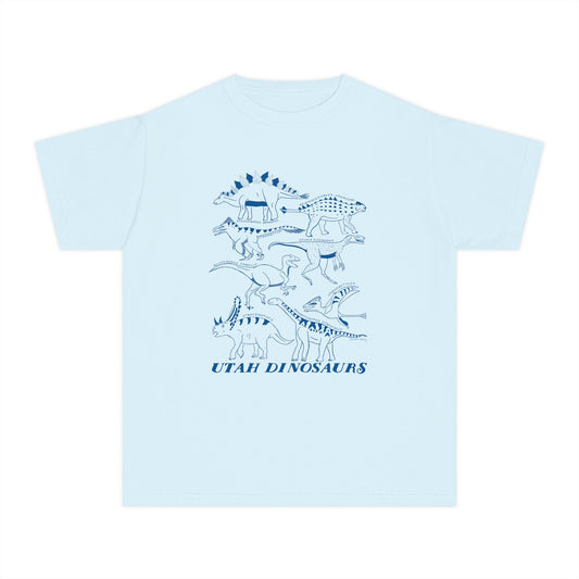 Utah Dinosaurs Youth Comfort Colors Tee