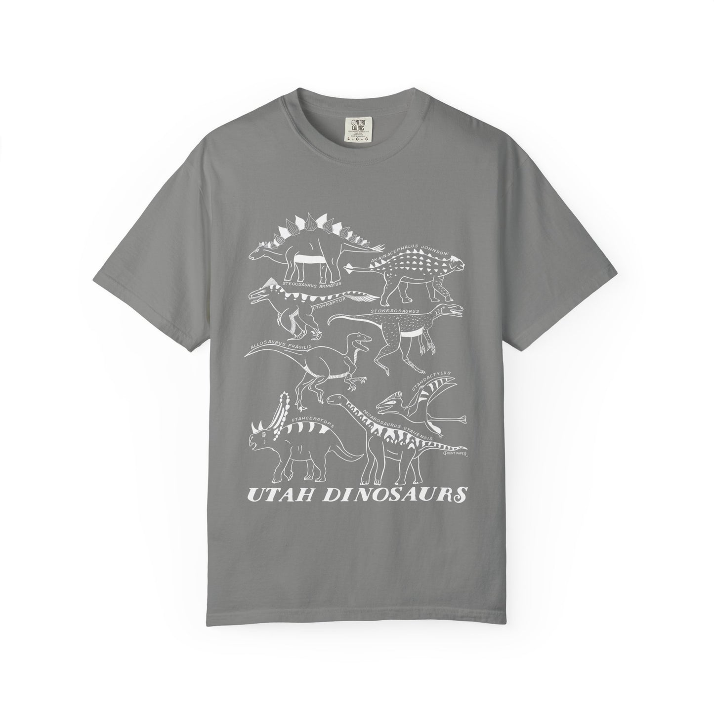 Utah Dinosaurs Adult Comfort Colors Tee