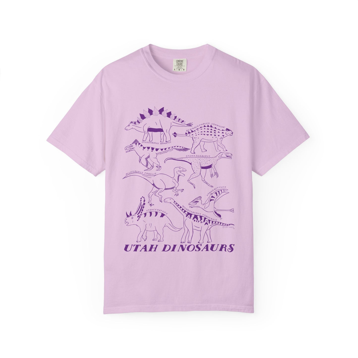 Utah Dinosaurs Adult Comfort Colors Tee