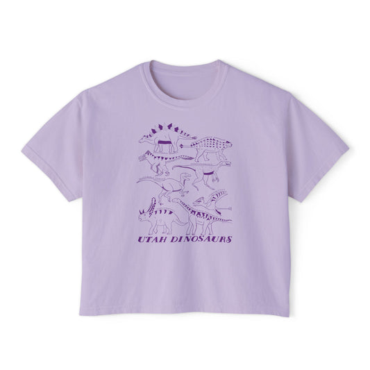 Utah Dinosaurs Adult  Boxy Tee