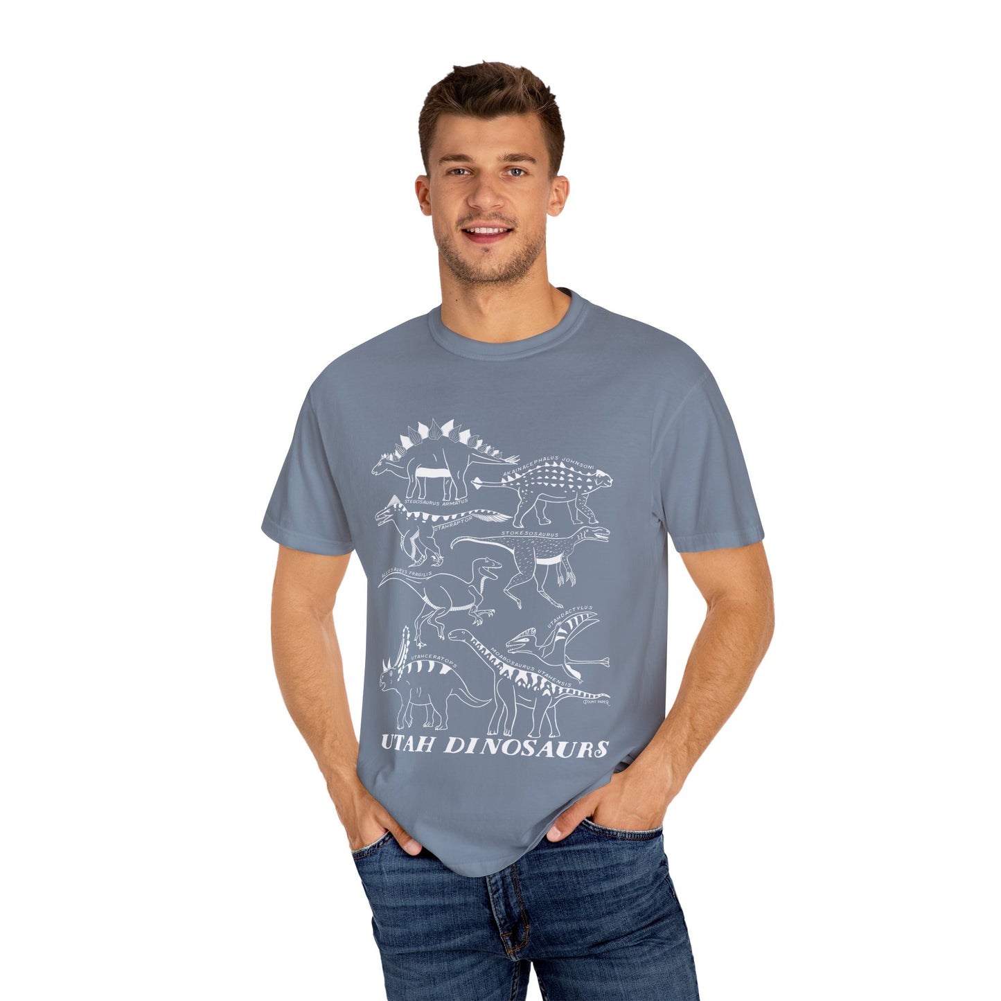 Utah Dinosaurs Adult Comfort Colors Tee