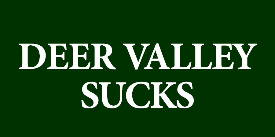Deer Valley Sucks Sticker