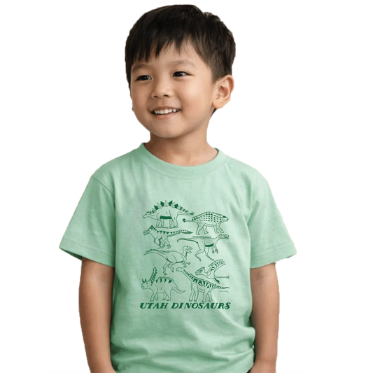 Utah Dinosaurs Youth Comfort Colors Tee