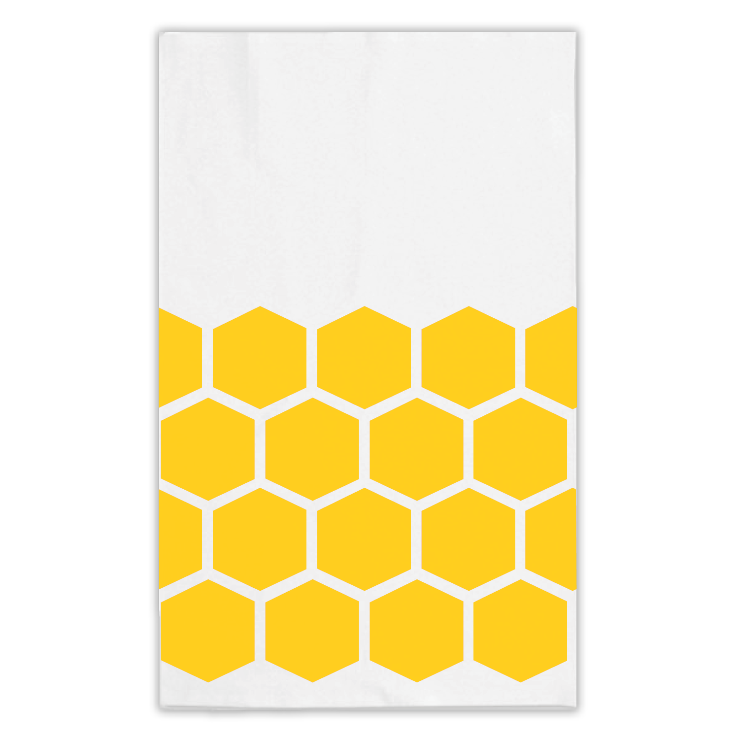 Yellow honeycomb tea towel
