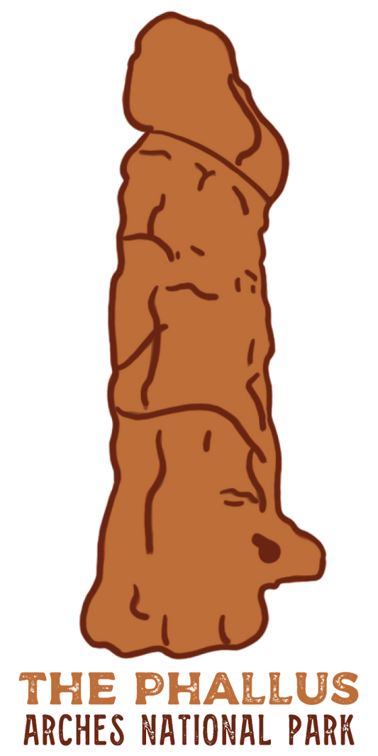 The Phallus Arches Sticker