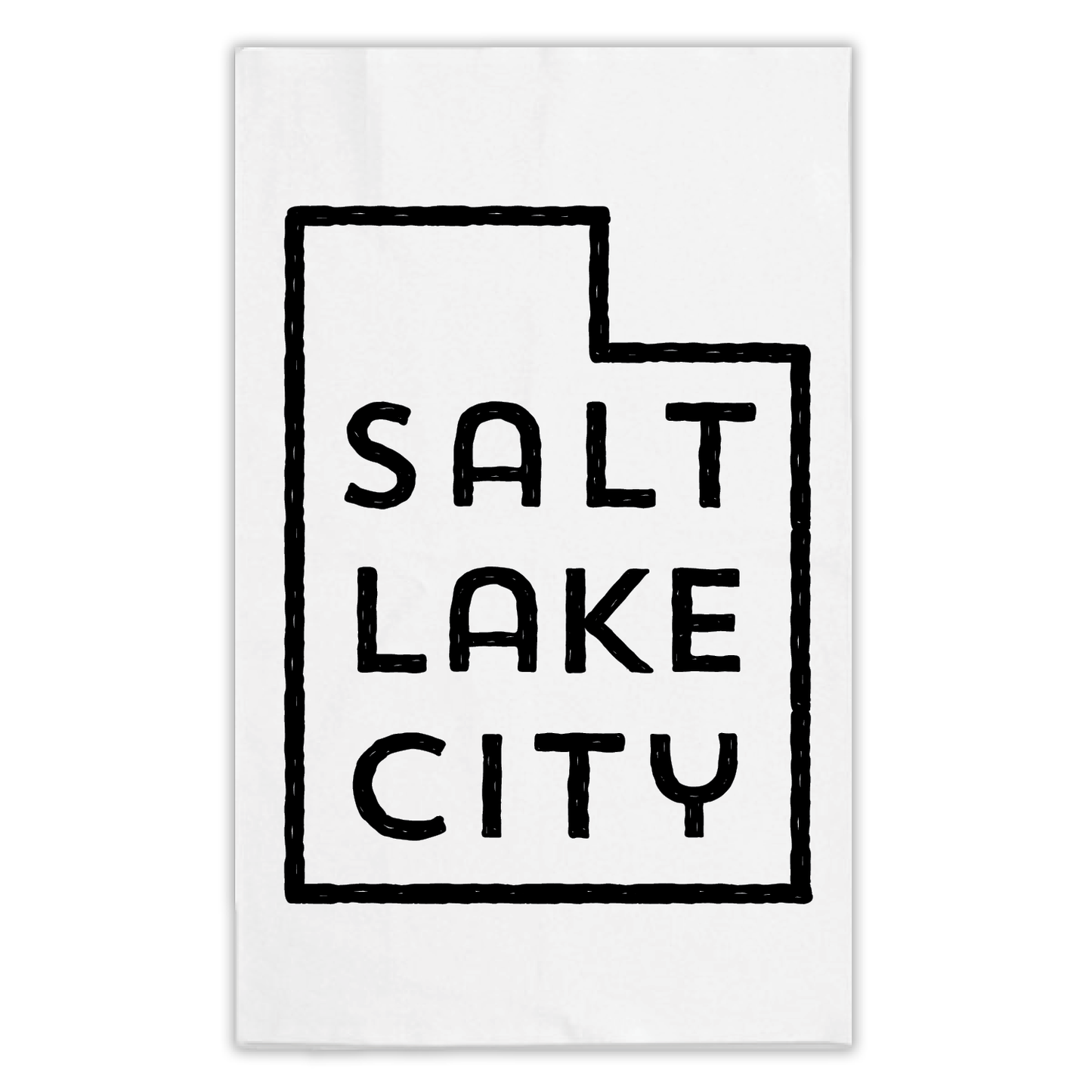 Salt Lake City Utah Tea Towel